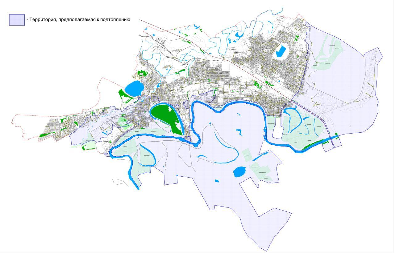 В администрации Ишима составили карту территорий, которые могут попасть под  паводок | 12.04.2024 | Ишим - БезФормата